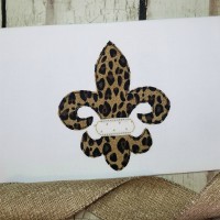 Fleur de Lis Machine Applique Design Triple Stitch